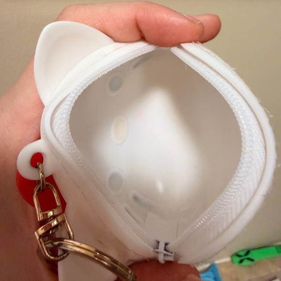 SANRIO Hello Kitty Face Official Keychain Zippered Small Pouch - Picture 3 of 12